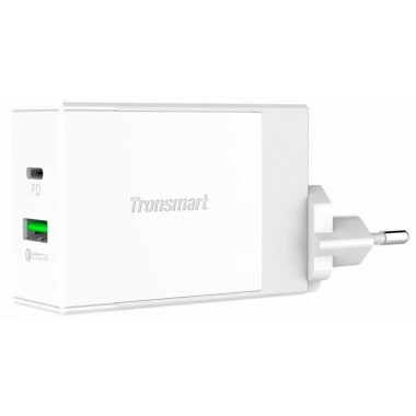 Сетевое зарядное устройство Tronsmart W2DT 48W USB PD Wall Charger with Quick Charge 3.0 White (232346)