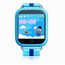 Детские умные часы-телефон с GPS трекером Smart Watch Q100 синие Детские умные часы-телефон с GPS трекером Smart Watch Q100 синие