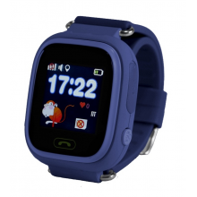 Детские часы с GPS Smart Baby Watch Q90-PLUS Темно-синие