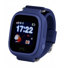 Детские умные часы-телефон с GPS трекером Smart Watch Q90 Тёмно синие