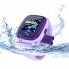 Детские умные часы-телефон с GPS трекером водонепроницаемые Smart Watch Aqua Q300-DF Фиолетовые
