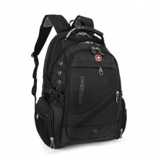 Рюкзак Wenger SwissGear 8810 Чёрный, стильный, широко функциональный городской рюкзак Рюкзак Wenger SwissGear 8810 Чёрный, стильный, широко функциональный городской рюкзак