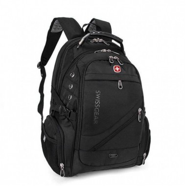 Рюкзак Wenger SwissGear 8810 Чёрный, стильный, широко функциональный городской рюкзак 