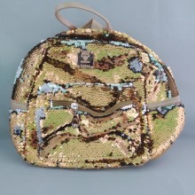 Рюкзак женский из экокожи c пайетками 24x24x11 Золотой Рюкзак женский из экокожи c пайетками 24x24x11 Золотой