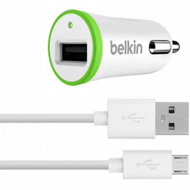 Автомобильное зарядное устройство Belkin F8J051 USB Micro USB 12V - 2.1А белый