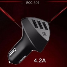 Авто зарядное 3 юсб 4.2 А - Remax RCC-304 Alien 3 USB car charger Авто зарядное 3 юсб 4.2 А - Remax RCC-304 Alien 3 USB car charger
