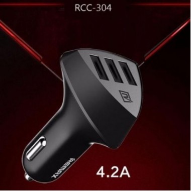 Авто зарядное 3 юсб 4.2 А - Remax RCC-304 Alien 3 USB car charger