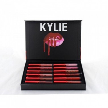 Набор жидких матовых помад 12 в 1 Kylie Short Lip Блеск Для Губ 12 шт