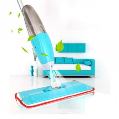 Швабра с распылителем Healthy Spray Mop синяя (двойная щетка)