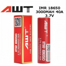 Высокотоковый аккумулятор AWT 18650 3000 мАч 40А батарейка Высокотоковый аккумулятор AWT 18650 3000 мАч 40А батарейка