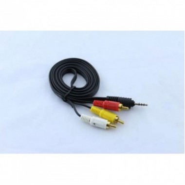 3.5 мм Мини Джек 4 pin - 3 RCA Аудио Видео кабель
