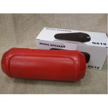 Портативная мобильная bluetooth MP3 колонка SPS Q610 BT Красная