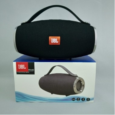 Портативная bluetooth колонка спикер JBL E16 mini FM, MP3, радио Чёрная