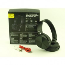 Беспроводные наушники гарнитура bluetooth MDR ST12 BT чёрные