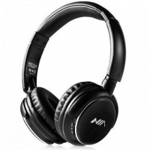 Беспроводные Bluetooth Наушники с MP3 плеером NIA-Q1 Радио блютуз чёрный цвет