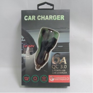Автомобильное зарядное устройство 2 юсб 2.1 А car charger 009
