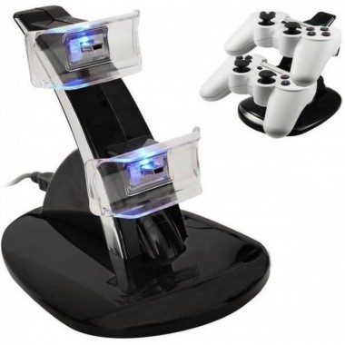 USB подставка-зарядка для джойстика PS3 (2в 1)