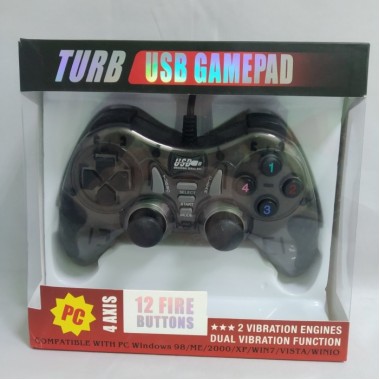 Игровой манипулятор TURBO USB GAMEPAD DJ-900 джойстик для ПК Чёрный