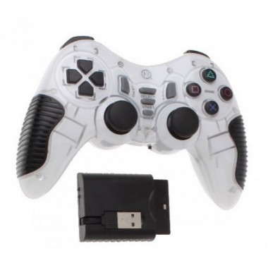 Беспроводной Джойстик 6 в 1 для ПК/PS2/PS3/PC360/ANDROID TV/WIN10 вибро 17 кнопок+ 2 аналоговых джойстика, вибро режим.