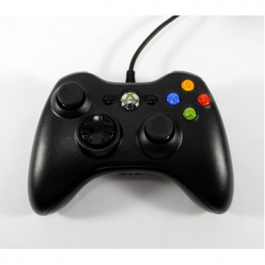 Проводной джойстик для Xbox 360 Чёрный. Модель Controller Black для Microsoft Xbox 360. 