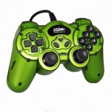 Игровой манипулятор TURBO USB GAMEPAD DJ-168 джойстик для ПК Зелёный Игровой манипулятор TURBO USB GAMEPAD DJ-168 джойстик для ПК Зелёный