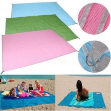 Коврик-подстилка для пикника или моря анти-песок Sand Free Mat 200x200 мм Розовый