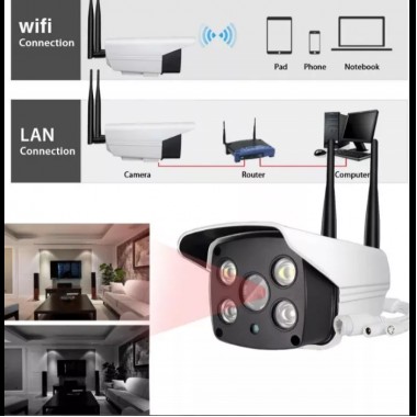 Беспроводная поворотная уличная  IP камера видеонаблюдения WiFi microSD UKC CAD 90S10B