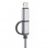 Кабель Awei CL-930C 2 в 1 USB 2.0 AM - micro-USB / Lightning 0.2 м Серый