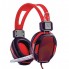 Игровые проводные наушники с микрофоном SY833MV Pro Soyto HIFI Красные