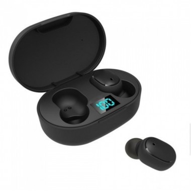 Беспроводные Наушники E6S с Led Дисплеем Bluetooth 5.1 Чёрные