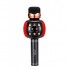 Беспроводной микрофон караоке блютуз WSTER WS-2911 Bluetooth динамик USB Чёрный с красным