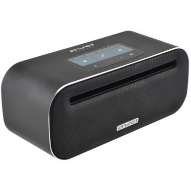 Портативная сенсорная Bluetooth колонка Awei Y600 Bluetooth, MP3, AUX, Mic Чёрная
