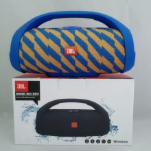 Портативная bluetooth колонка влагостойкая JBL Boombox B9 mini FM, MP3, радио Жёлто-Синяя