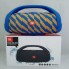Портативная bluetooth колонка влагостойкая JBL Boombox B9 mini FM, MP3, радио Жёлто-Синяя