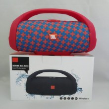 Портативная bluetooth колонка влагостойкая JBL Boombox B9 mini FM, MP3, радио Красно-Синяя