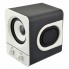 Компьютерные USB колонки для ПК 2.1 Hiraliy H1 Чёрно-белые