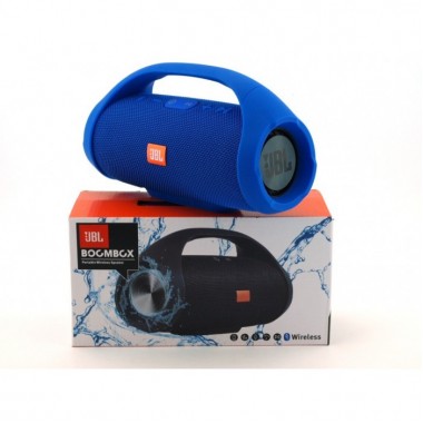Портативная bluetooth колонка влагостойкая JBL Boombox B9 mini FM, MP3, радио Синяя