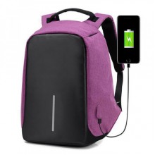 Рюкзак антивор Bobby с USB Purple Рюкзак антивор Bobby с USB Purple