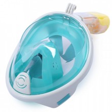 Маска для плавания FREE BREATH L/XL с креплением на камеру Бирюзовая Маска для плавания FREE BREATH L/XL с креплением на камеру Бирюзовая