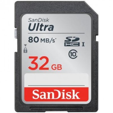 Карта памяти SANDISK 32GB SDHC class 10 UHS-I Ultra (SDSDUNC-032G-GN6IN)