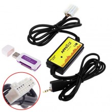 USB AUX MP3 адаптер для магнитолы 8+8пин Mazda Apps2Car WT-USB01 USB AUX MP3 адаптер для магнитолы 8+8пин Mazda Apps2Car WT-USB01