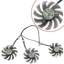 Вентиляторы 3шт 75мм 12В 4пин T128010SU для GTX 980 1060 1070 G1 1080 Вентиляторы 3шт 75мм 12В 4пин T128010SU для GTX 980 1060 1070 G1 1080