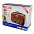 Портативная колонка MP3 USB Golon RX-456S Solar с солнечное панелью Black-Red