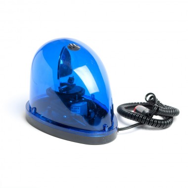Мигалка  капелька KJ-301 (RL-006) 12V синяя в прикуриватель магнитная