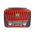 Портативная колонка MP3 USB Golon RX-456S Solar с солнечное панелью Black-Red