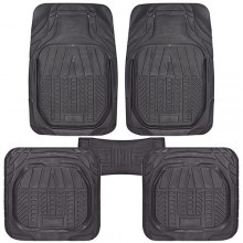 Коврики салона резиновые 16050 BK 5шт. черн. 75x52, 52x47, 50х23