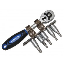 Набор бит 6 пр. TORX с трещеткой 1/4 30612-TB KingROY Набор бит 6 пр. TORX с трещеткой 1/4 30612-TB KingROY