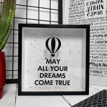 Деревянная копилка для денег May all your dreams come true Деревянная копилка для денег May all your dreams come true
