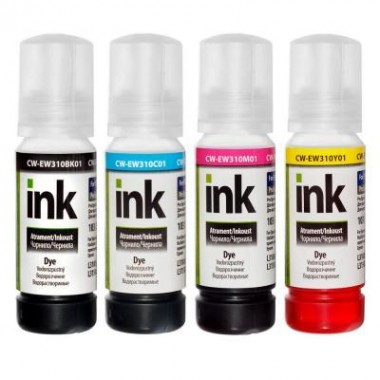 Чернила ColorWay Epson L3100/3110/3150/3151 (4х70мл) BK/С/M/Y (CW-EW310SET01)