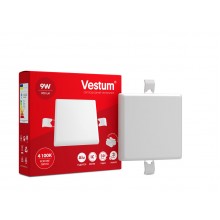 Квадратный светодиодный врезной светильник "без рамки" Vestum 9W 4100K 1-VS-5602
